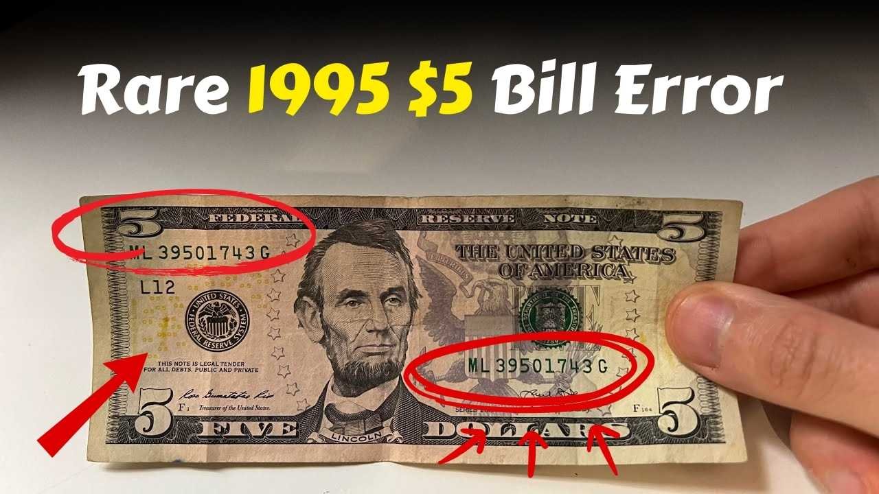 Rare 1995 $5 Bill Error: How to Spot an Upside - Down Seal Worth Big Money
